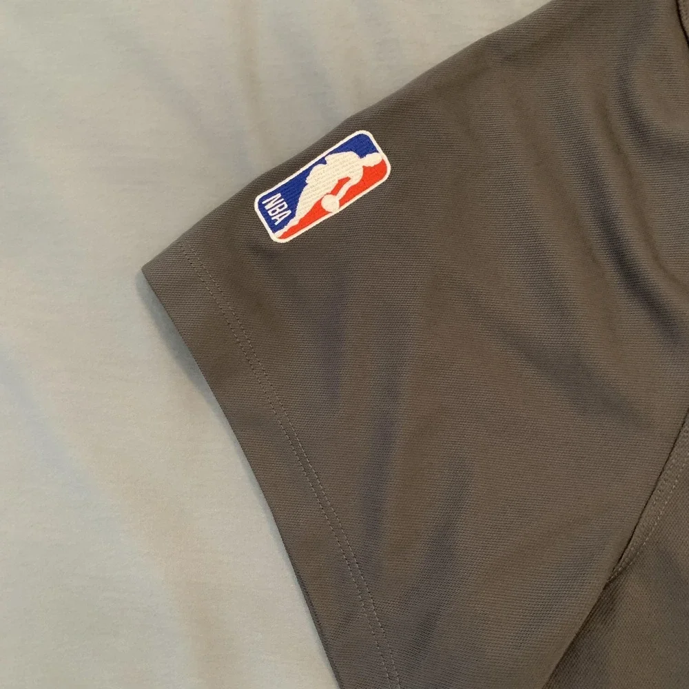 Phoenix Suns Shirt Mens 2XL Gray NBA‎ Basketball Nike Dri Fit Polo Short Sleeve